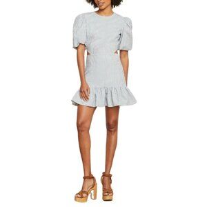 NEW Veronica Beard Iker Mini Dress Womens 12 Puff Sleeve Designer Chic Feminine